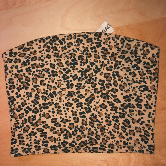 cheetah print tube top - Picture 1 of 5